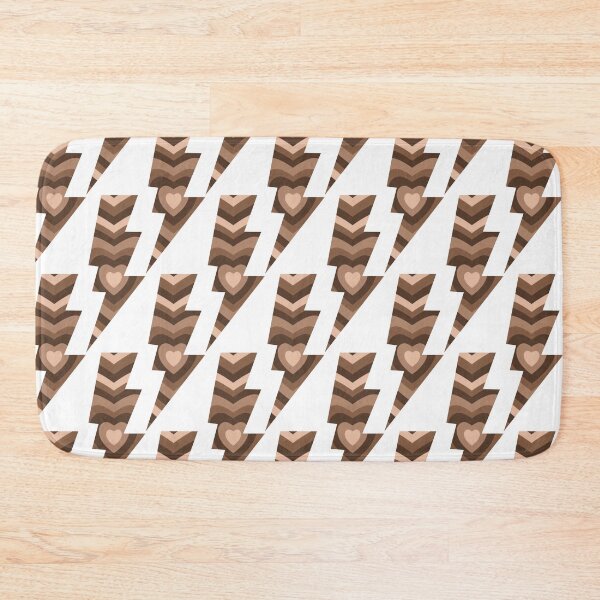 Item preview, Brown heart lighting bolt design  designed and sold by goodvibstickers.