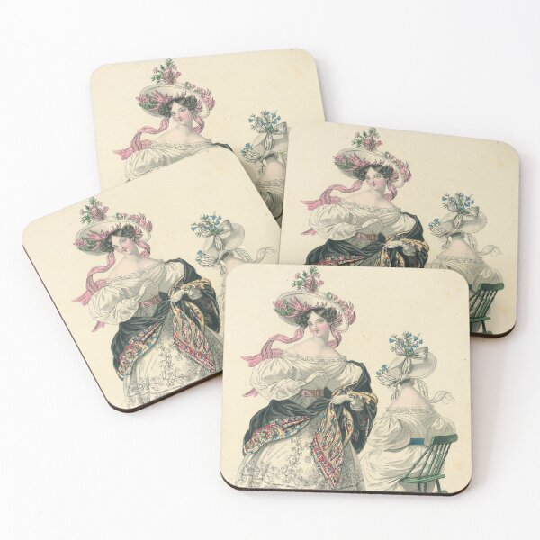 Item preview, Vintage Fashion Plate - Le Mercure de Salons designed and sold by KnightandMoon.