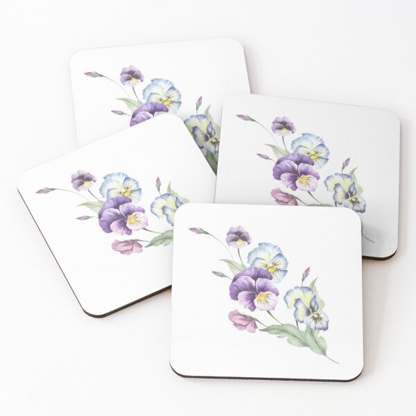 Item preview, Purple and Blue Floral Pansy Designs designed and sold by cindyfordyce.