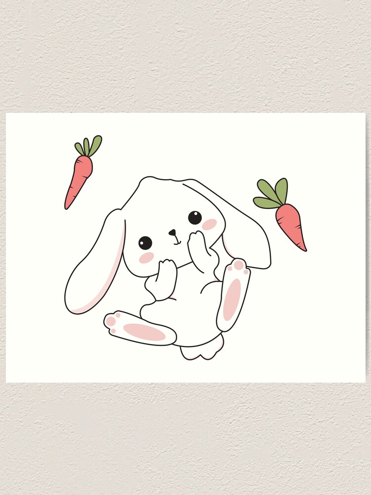 Cute bunny ghost illustration on Craiyon