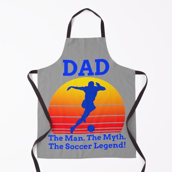 Aperçu de l'œuvre PAPA : L'homme. Le mythe. La légende du football ! - Cadeaux pour papa créée et vendue par alancrapopod.