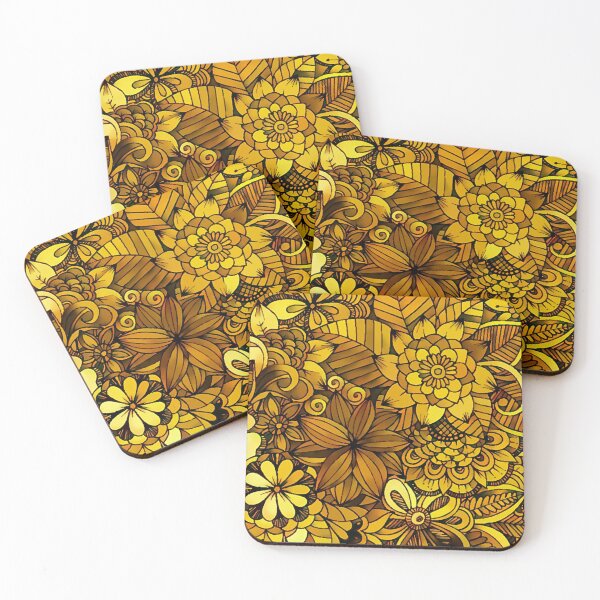 Item preview, Yellow Flower Pattern designed and sold by ClassicalAnime.