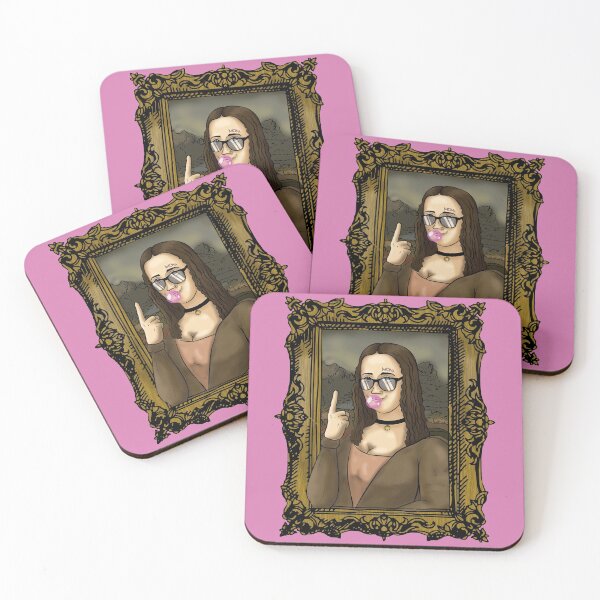 Item preview, mona lisa cool mona urban style fun design designed and sold by V A R G A S S T Y L E.