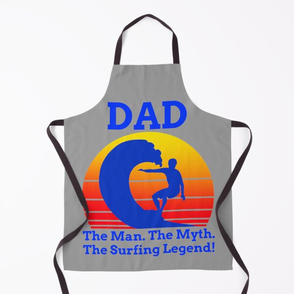 Aperçu de l'œuvre PAPA : L'homme. Le mythe. La Légende du Surf ! - Cadeaux pour papa créée et vendue par alancrapopod.