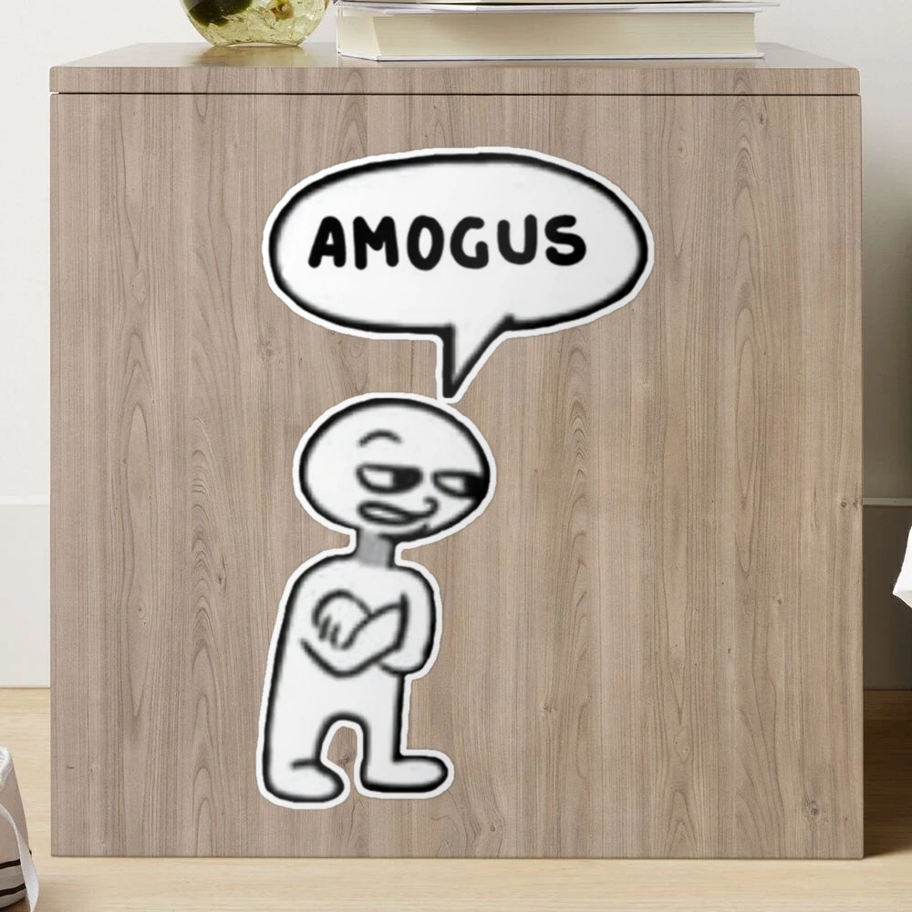 amogus Sticker for Sale by memelordKING