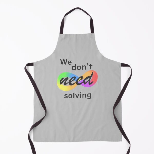 Item preview, We don't need solving! #ActuallyAutistic designed and sold by MoznaInaczej.