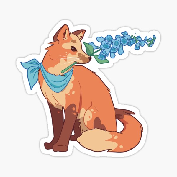 Aperçu de l'œuvre Renard Fleur créée et vendue par peachcott.