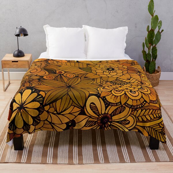 Item preview, Gold Flower Pattern designed and sold by ClassicalAnime.