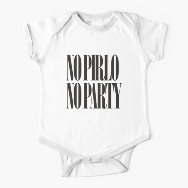 No Pirlo No Party Short Sleeve Baby One-Piece