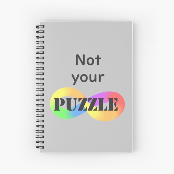 Item preview, Not your puzzle! #ActuallyAutistic designed and sold by MoznaInaczej.
