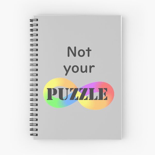 Item preview, Not your puzzle! #ActuallyAutistic designed and sold by MoznaInaczej.