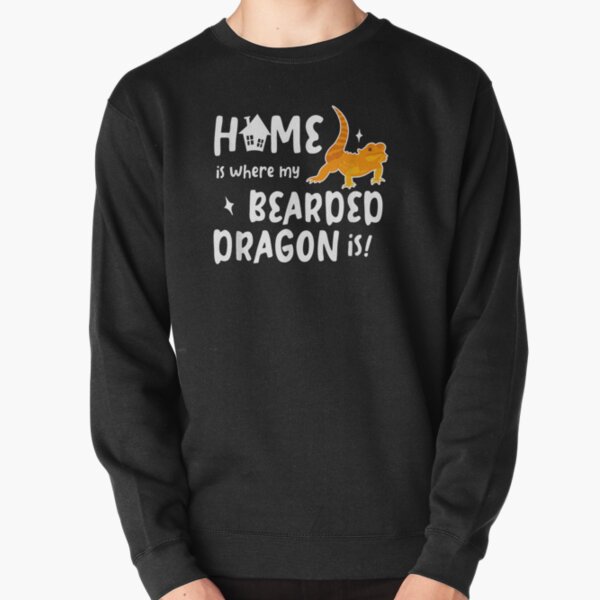 Home Where My Bearded Dragon Gifts For Bearded Dragon Lovers Pullover Sweatshirt
