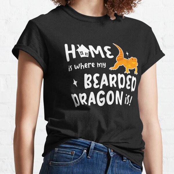 Home Where My Bearded Dragon Gifts For Bearded Dragon Lovers Classic T-Shirt