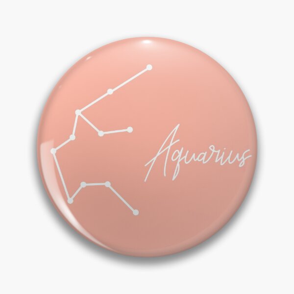 Item preview, Aquarius Zodiac Sign in Rose Gold designed and sold by tinyteacups.