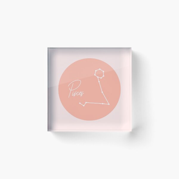 Item preview, Pisces Zodiac Sign in Rose Gold designed and sold by tinyteacups.