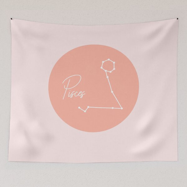Item preview, Pisces Zodiac Sign in Rose Gold designed and sold by tinyteacups.