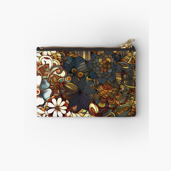 Item preview, Grey and Orange Flower Pattern designed and sold by ClassicalAnime.