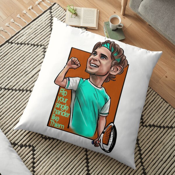 Caricature of the Stars - Tennis Pro - Dominic Thiem Floor Pillow