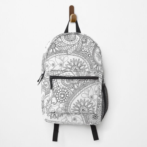 Artikelvorschau, Schwarz Paisley entworfen und verkauft von bunyipdesigns.
