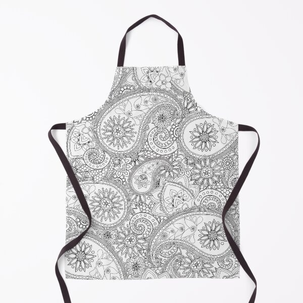 Artikelvorschau, Schwarz Paisley entworfen und verkauft von bunyipdesigns.