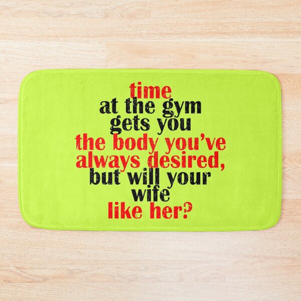 Item preview, Time at the gym gets you the body you've always desired, but will your wife like her? designed and sold by Sticker Up.