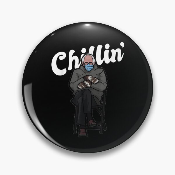 Item preview, Chillin Bernie Sanders Mitten Meme Inauguration Chair designed and sold by BrucesAlexander.
