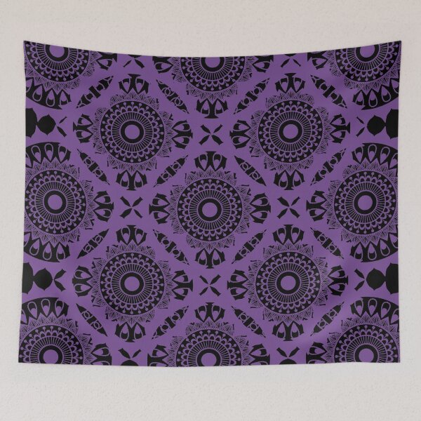 Item preview, Violet and black pattern designed and sold by Creative fashion Mix.
