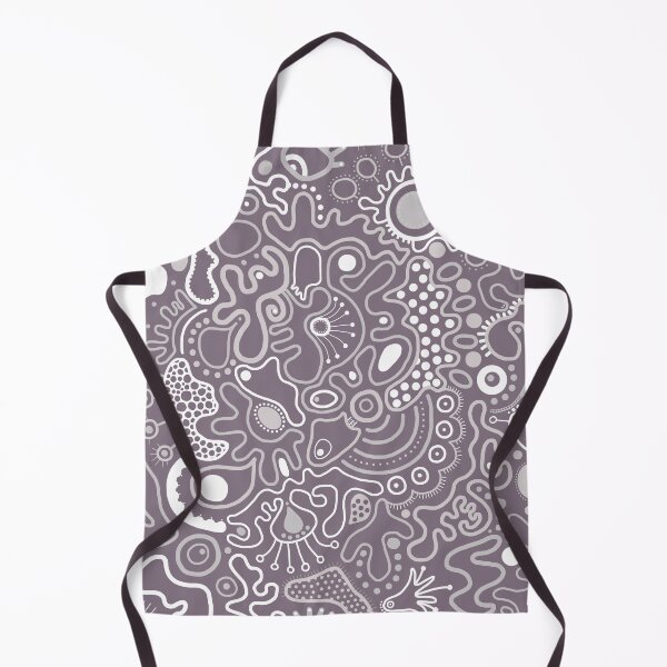 Item preview, Microbes on grey designed and sold by bunyipdesigns.