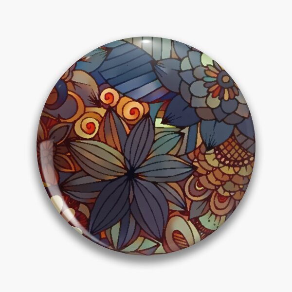 Item preview, Reddish Brown Flower Pattern designed and sold by ClassicalAnime.