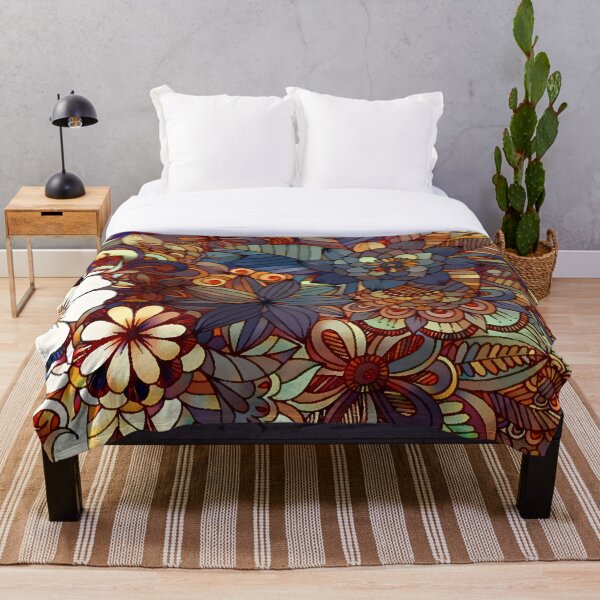 Item preview, Reddish Brown Flower Pattern designed and sold by ClassicalAnime.