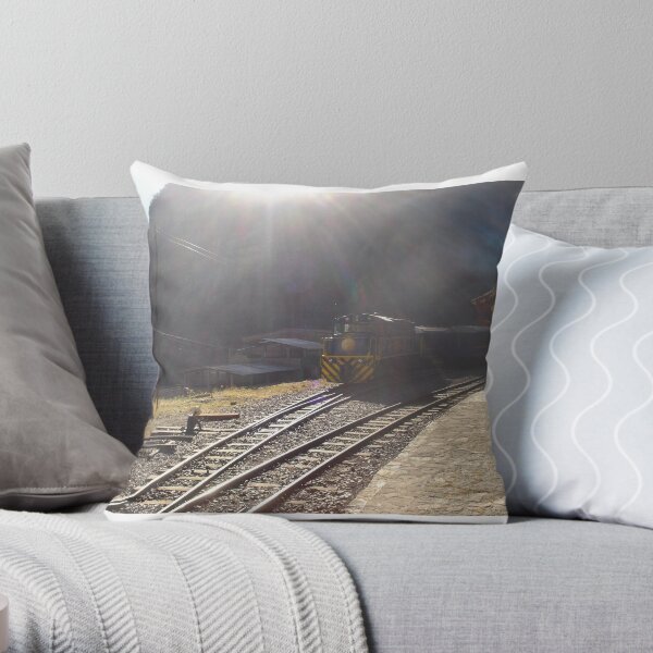 Sunset in Machu Picchu Throw Pillow
