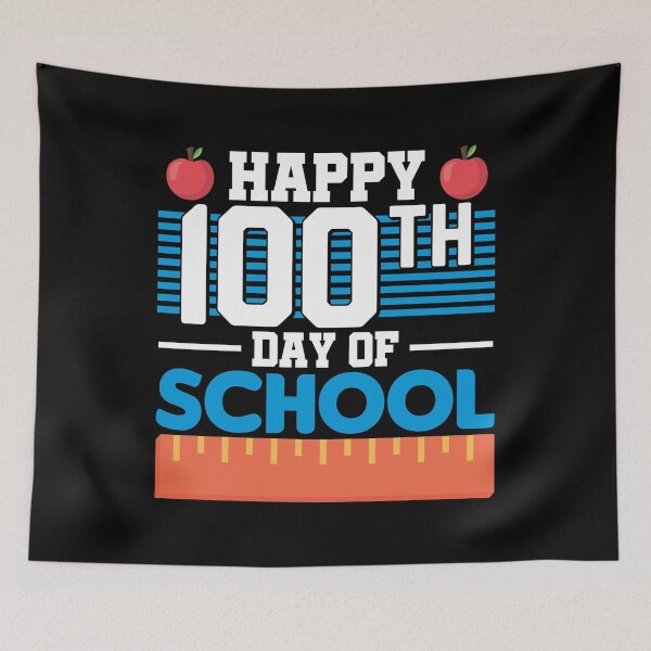 Item preview, Happy 100th Day of School designed and sold by 2blackcherries.