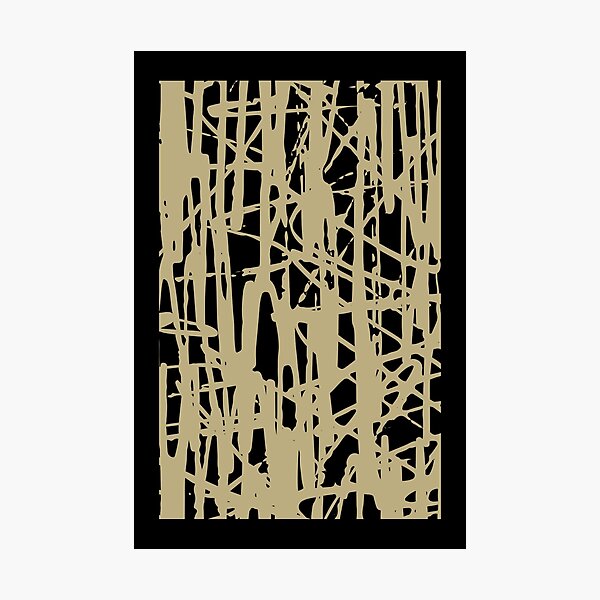 Mid Century Modern Art - scribble Art Photographic Print