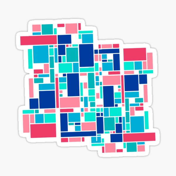 city block district 23 Sticker