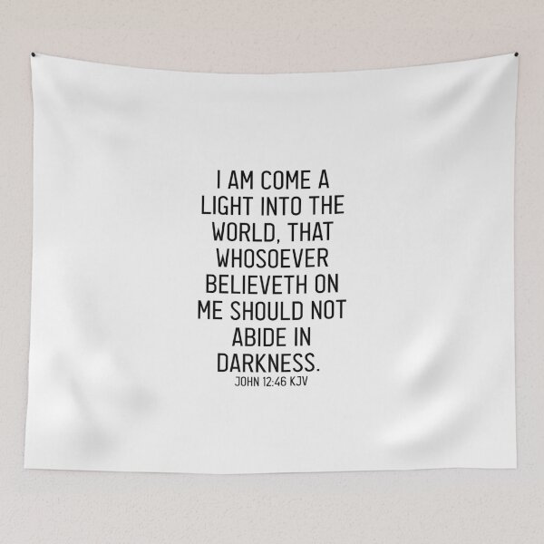 Item preview, John 12:46 KJV designed and sold by Logosdesignshop.