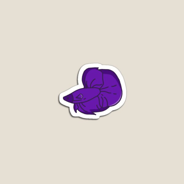 Item preview, purple betta fish designed and sold by shopsanguine.