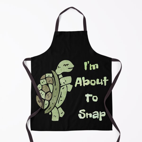 Item preview, I'm About To Snap Funny Turtle Pun designed and sold by TheButtonCrew.