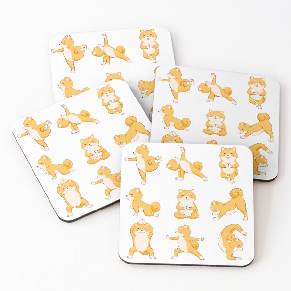 Item preview, Yoga cute dog shibainu pose ashtanga designed and sold by mtdessin.