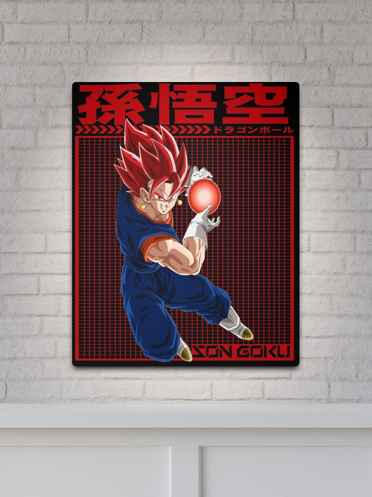 DRAGON BALL SON GOOKU RED | Metal Print