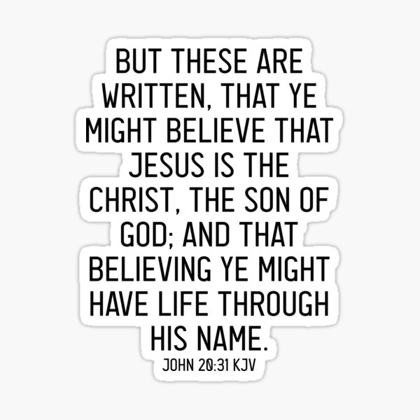 Item preview, John 20:31 KJV designed and sold by Logosdesignshop.