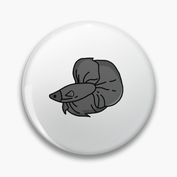 Item preview, black betta fish designed and sold by shopsanguine.
