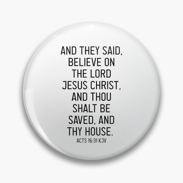 Item preview, Acts 16:31 KJV designed and sold by Logosdesignshop.
