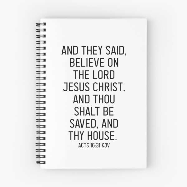 Item preview, Acts 16:31 KJV designed and sold by Logosdesignshop.
