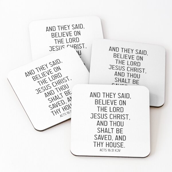 Item preview, Acts 16:31 KJV designed and sold by Logosdesignshop.