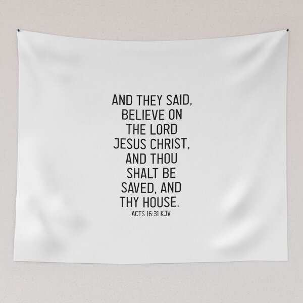 Item preview, Acts 16:31 KJV designed and sold by Logosdesignshop.