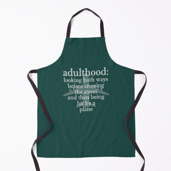 Item preview, Adulthood: looking both ways before crossing the street and then being hit by a plane designed and sold by Sticker Up.