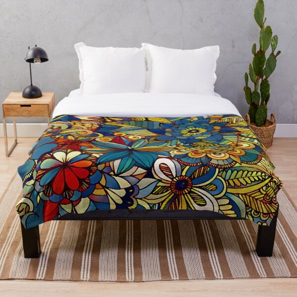Item preview, Blue Flower Pattern designed and sold by ClassicalAnime.