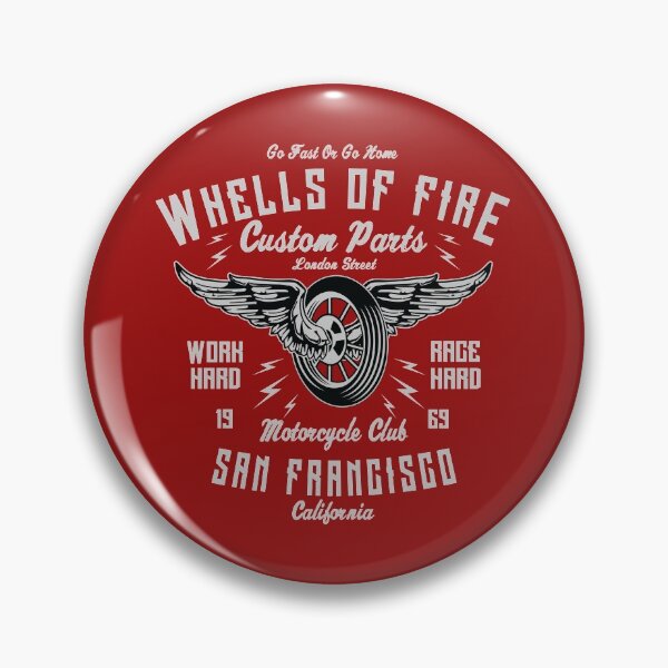 Item preview, Vintage Motorcycle: Wheels of Fire designed and sold by CitizenAwear.