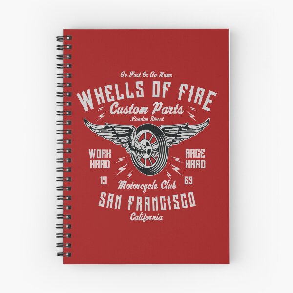 Item preview, Vintage Motorcycle: Wheels of Fire designed and sold by CitizenAwear.