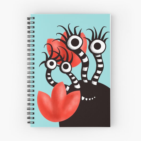 Item preview, Cute Black Monster With Abstract Tulips designed and sold by Boriana Giormova.